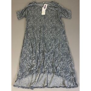 Vigorella Gardenia Maxi Dress Bamboo Blend Blue Fern Print Small / Medium NWT‎
